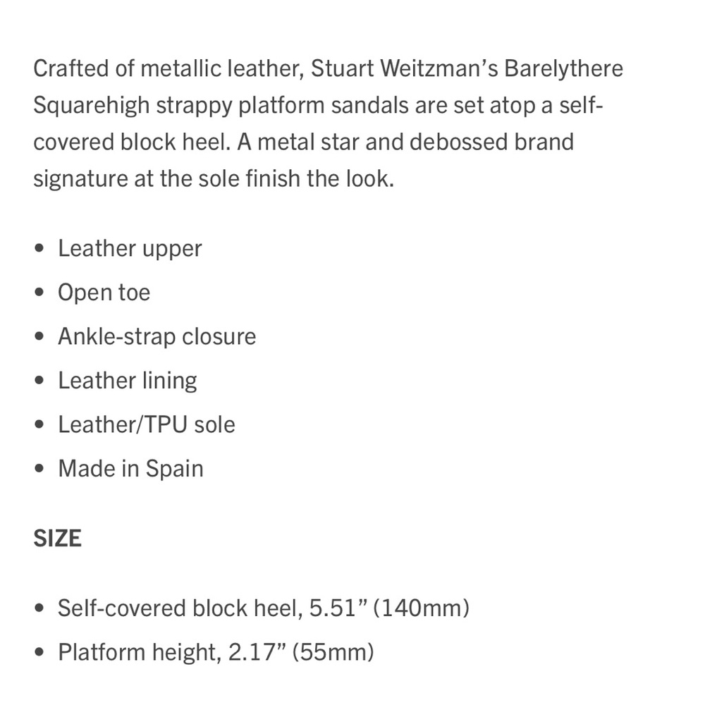 Stuart Weitzman Barelythere Squarehigh Platform P… - image 2